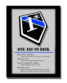 1 Asterisk Definition Aluminum Stand Off Wall Decor
