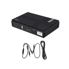 10400 mAh Black Mini Portable DC UPS-DC1018P