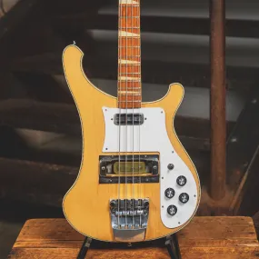 1969 Rickenbacker 4001 Bass Guitar, Mapleglo with OHSC - Used