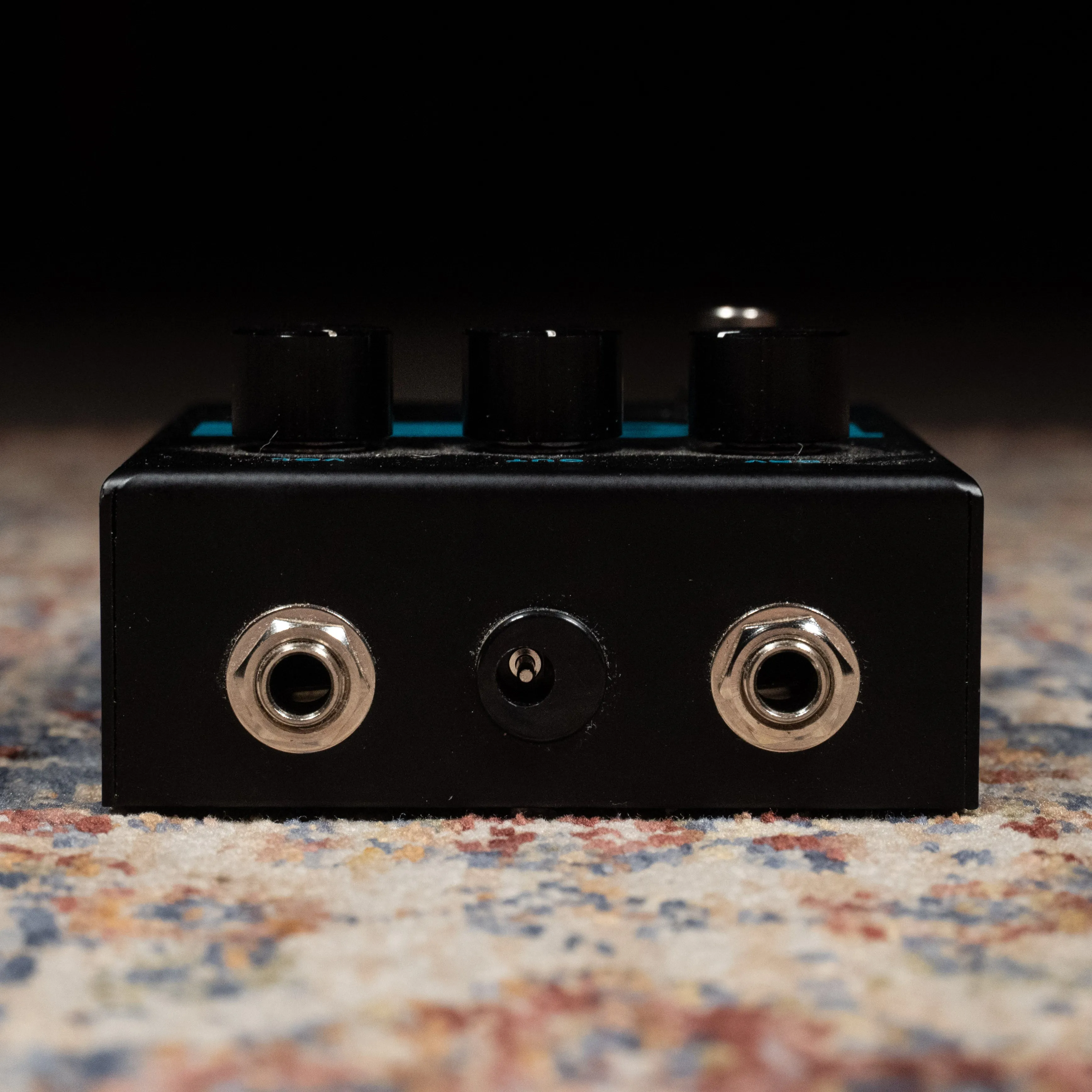 1981 Inventions DRV Overdrive/Distortion Effect Pedal, Black/Teal w/ Box