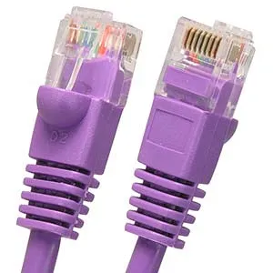 1Ft Cat6 UTP Ethernet Network Booted Cable Purple
