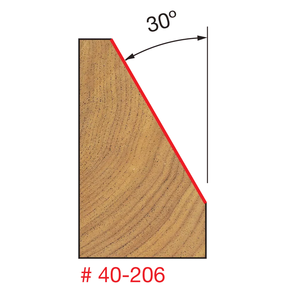 1"-11/32" Chamfer Bit, 30deg