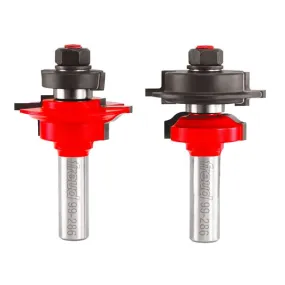 2" Glass Panel Cabinet Door Bit Set