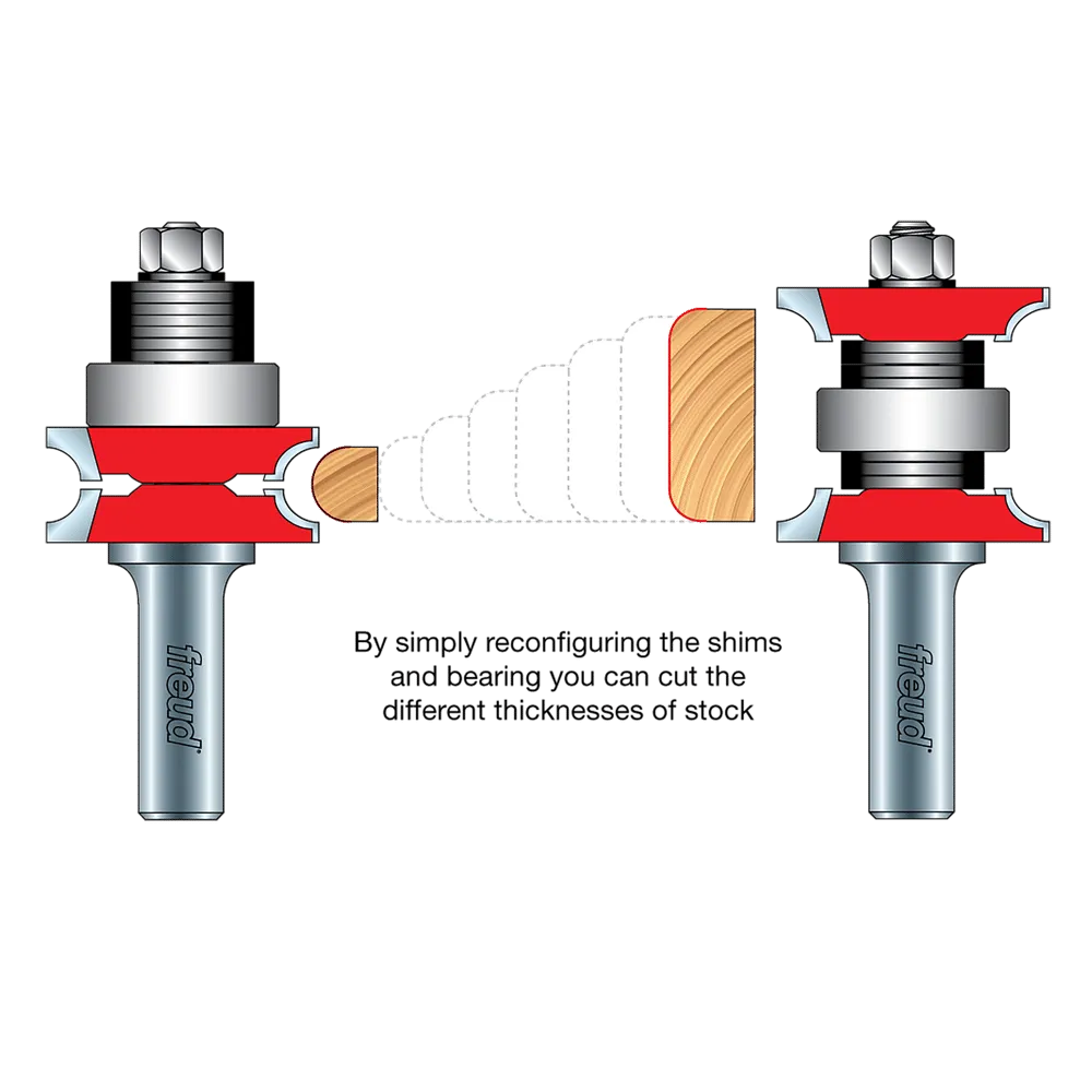3/16" Radius Variable Corner Round Bit