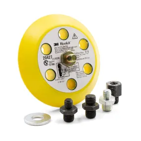 3M 20427 Clean Sanding Abrasive Disc Pad Kit 75mm 5 Adapters Back Up Backing