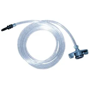 5 cc Standard Syringe Adapter w/ 3 ft. 1/4" OD Tubing - Black Barb-25PK