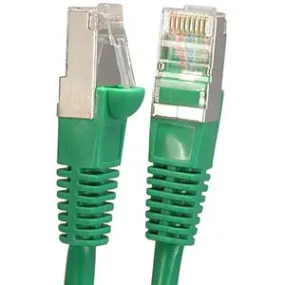 7Ft Cat5E Shielded (FTP) Ethernet Network Booted Cable Green