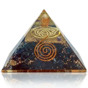 Amethyst Black Tourmaline Orgone Pyramid Reiki Chakra Balancing Energy
