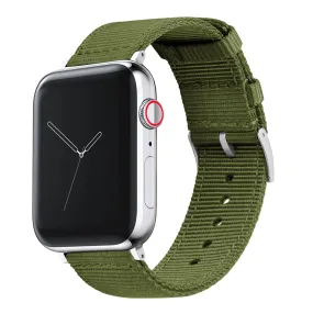 Apple Watch Two Piece NATO® Style Army Green Watch Band