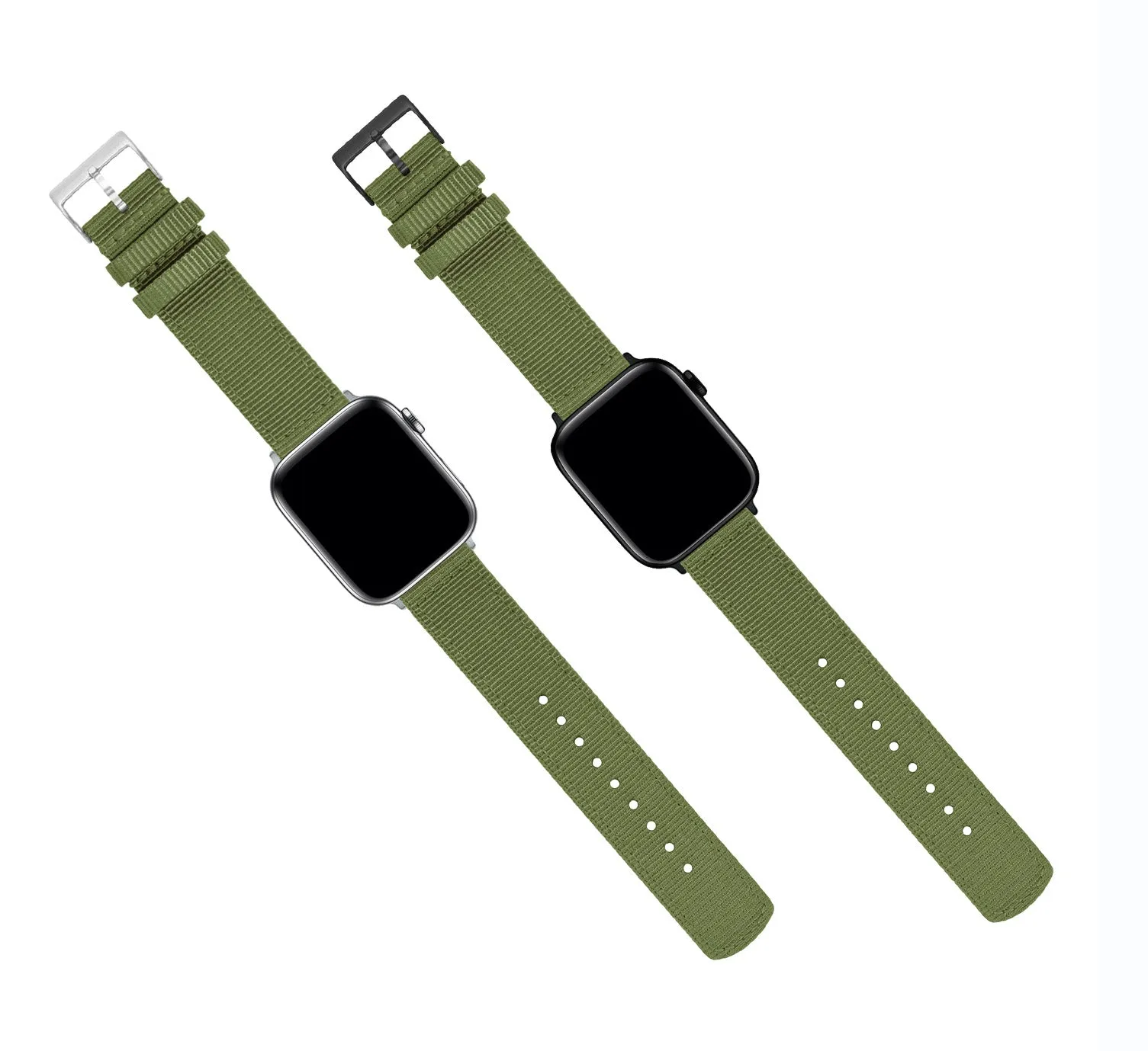 Apple Watch Two Piece NATO® Style Army Green Watch Band