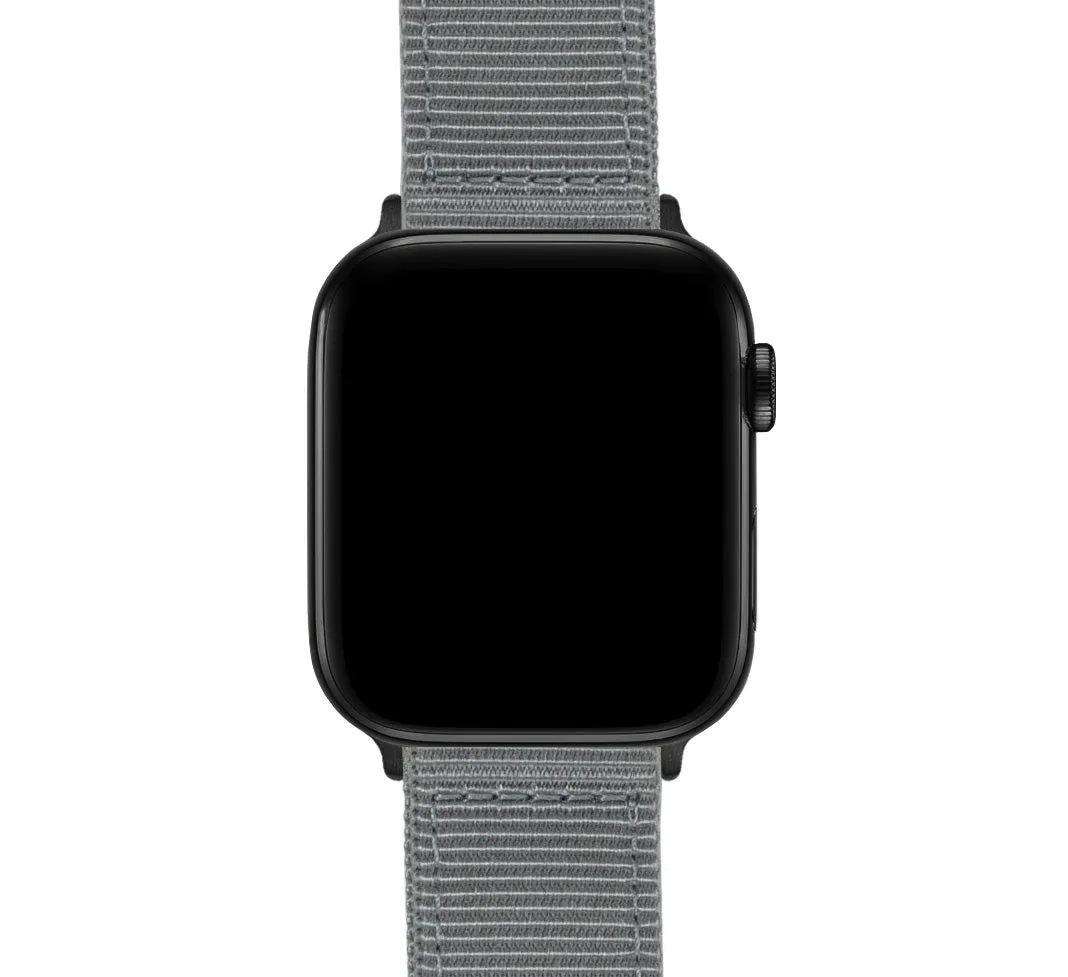 Apple Watch Two Piece NATO® Style Smoke Grey Watch Band (SALE)