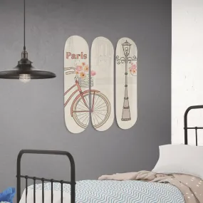 Awesome Paris Skateboard Wall Art
