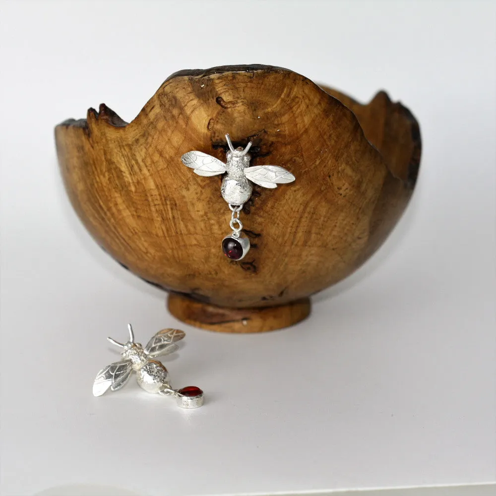 Bee Lapel Pin - Gemstone Choice