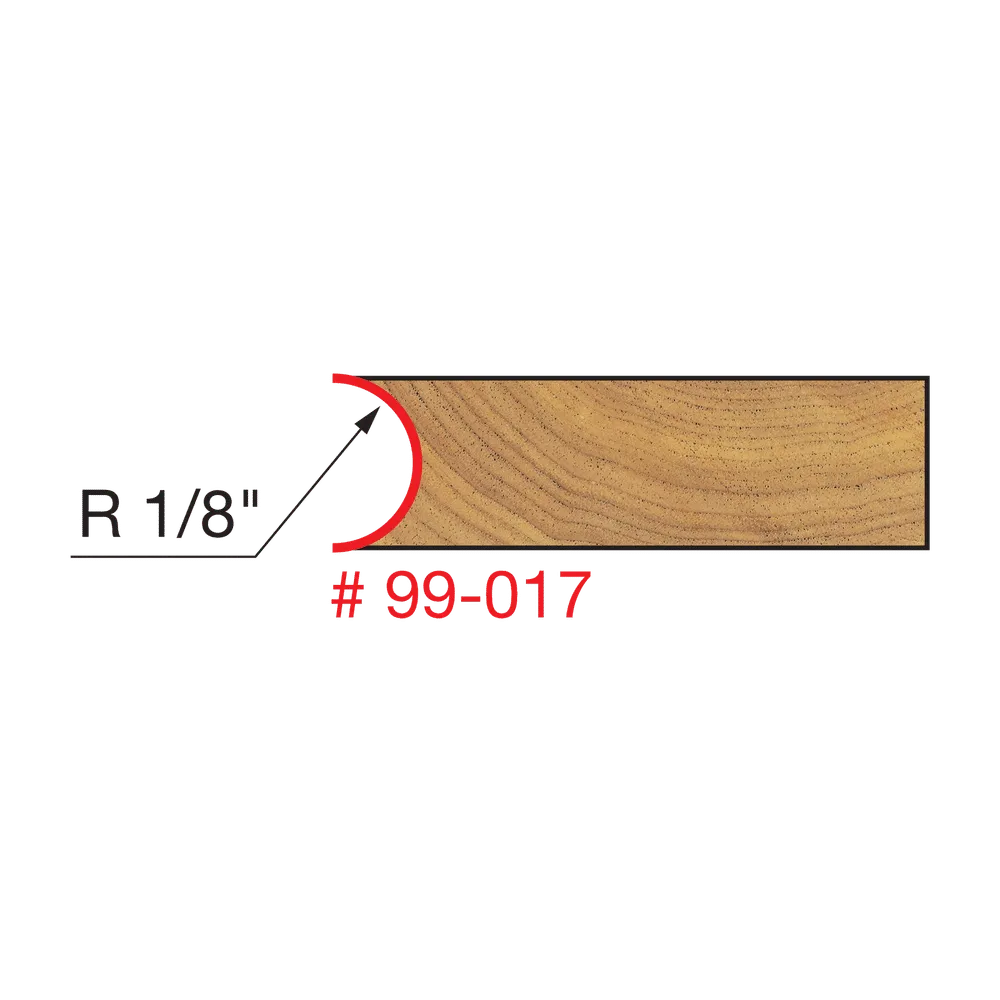 Canoe Joint Router Bit 1/8"R, Freud