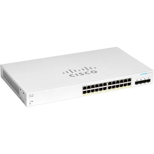 Cisco CBS220-24P-4G 24-Port Gigabit PoE  Compliant Managed Network Switch with SFP
