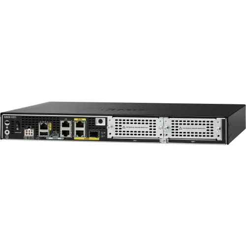 Cisco ISR 4321 Family Integrated Services Router, 2 Ports, 4 Slots, Gigabit Ethernet -  ISR4321/K9-RF (Certified Refurbished)