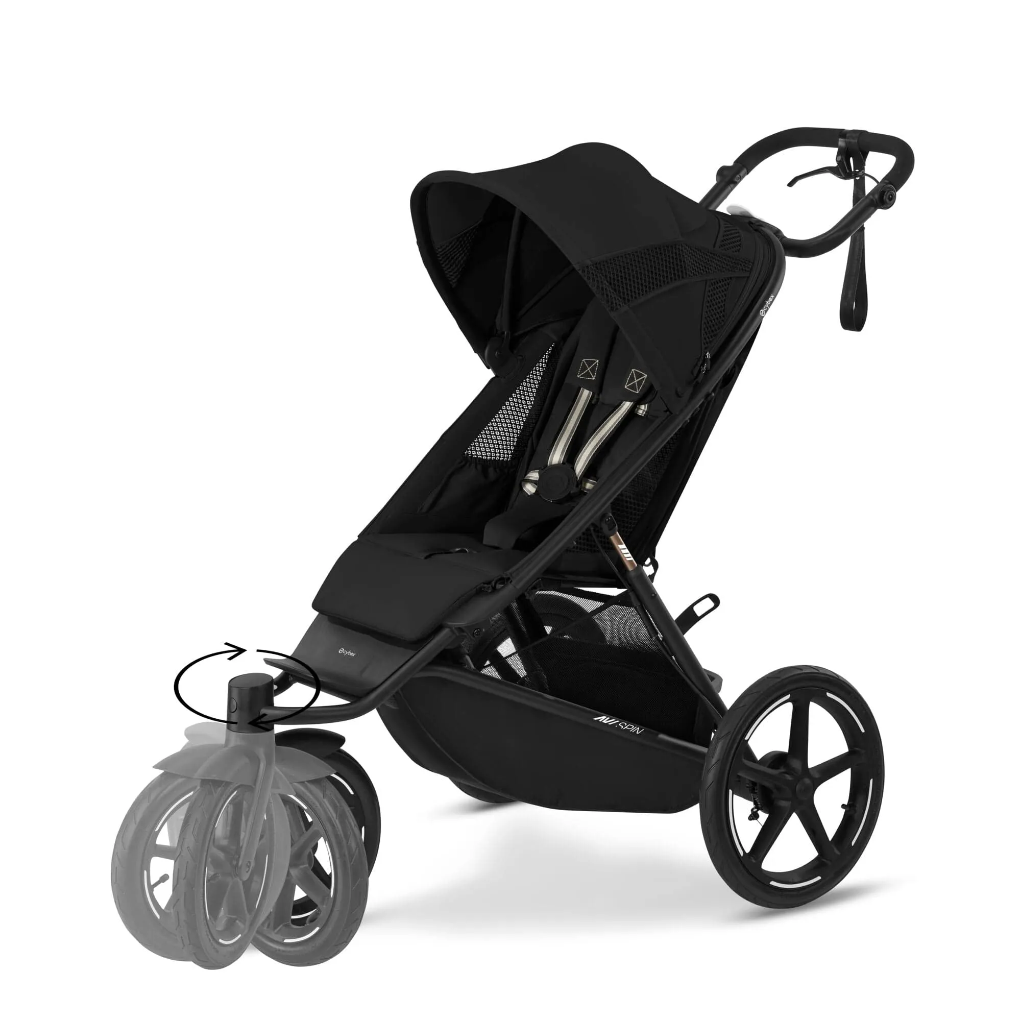 Cybex Avi Spin Comfort Bundle in Moon Black