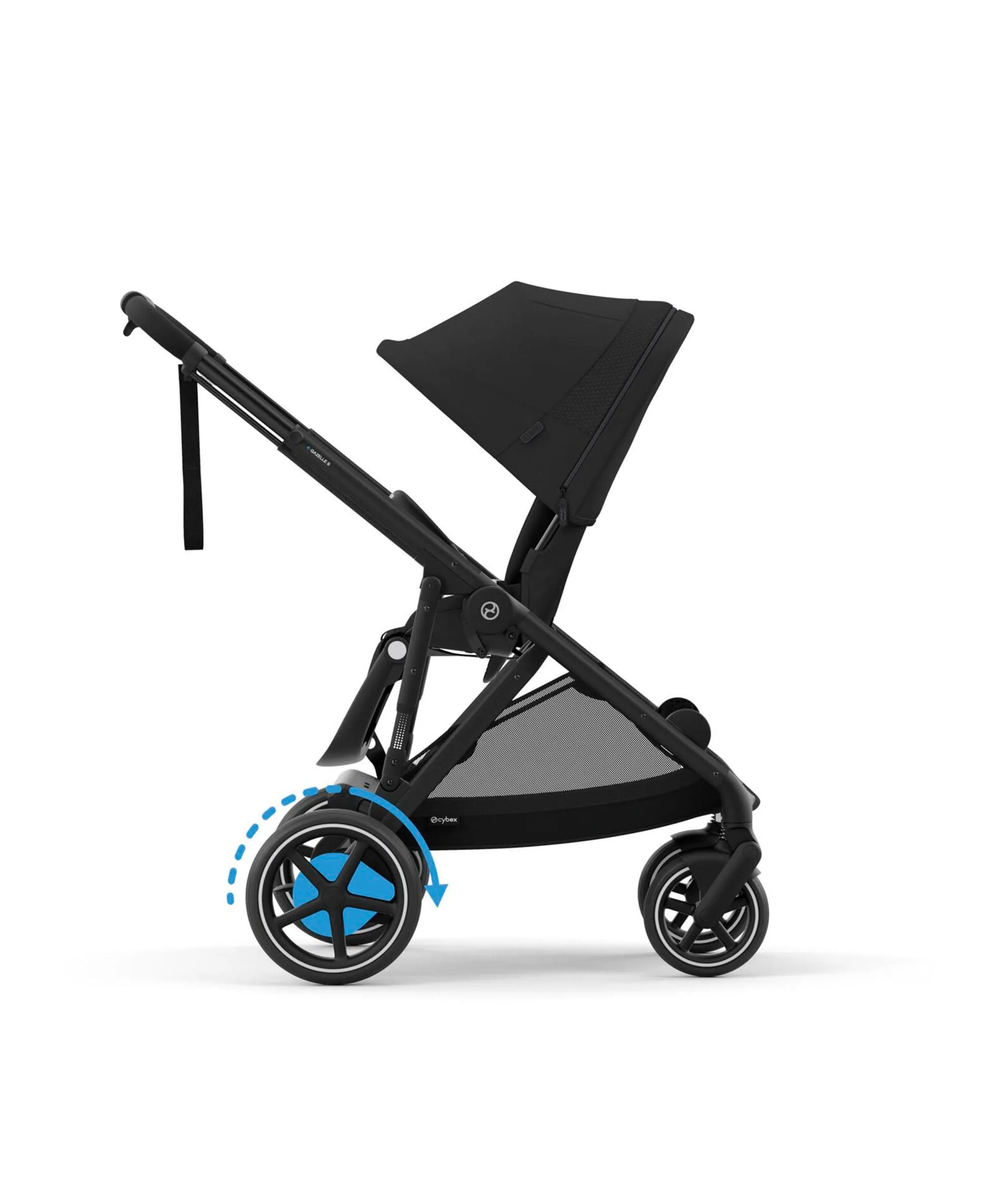 Cybex e-Gazelle S Electric Single to Double Pushchair - Black