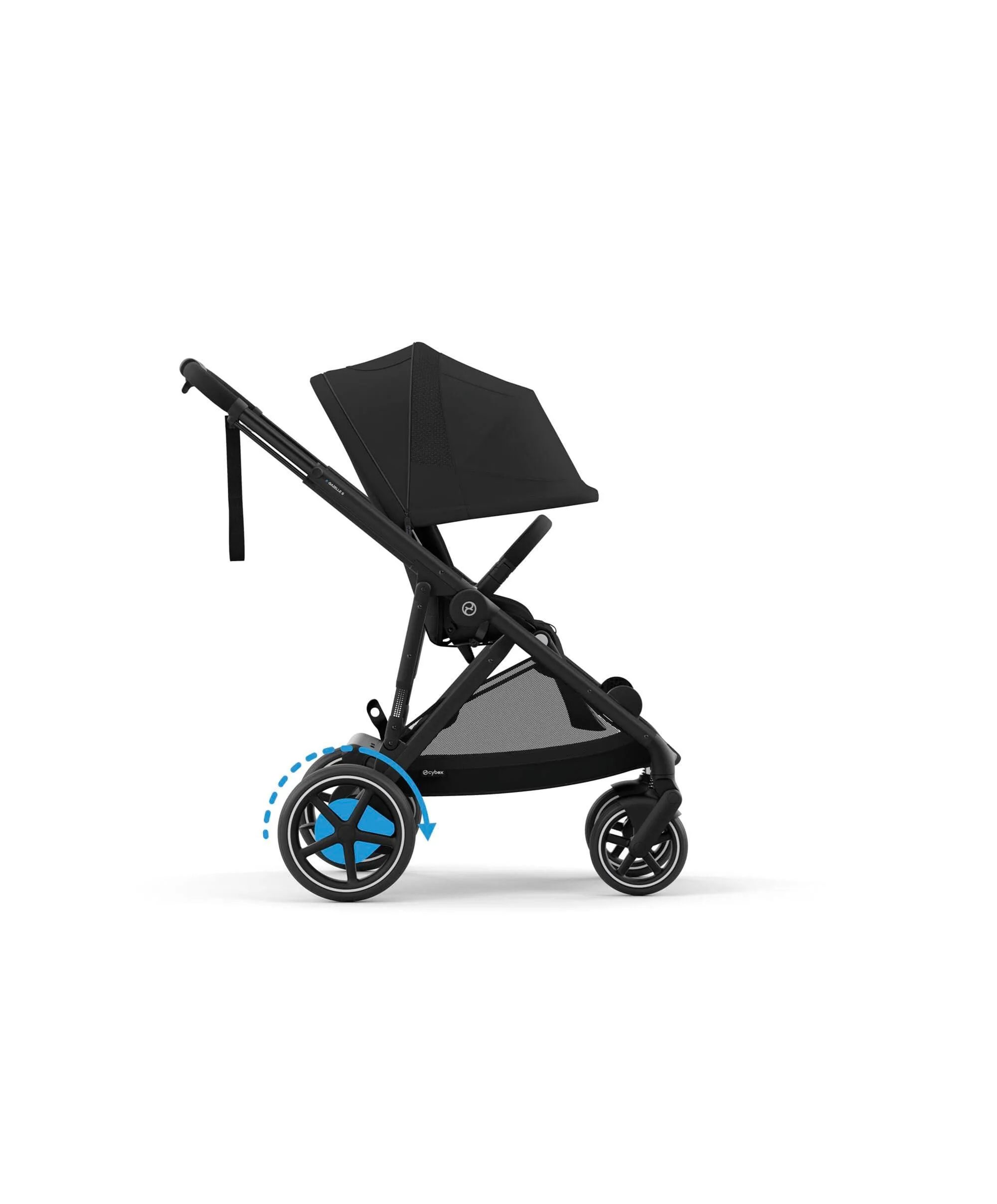 Cybex e-Gazelle S Electric Single to Double Pushchair - Black