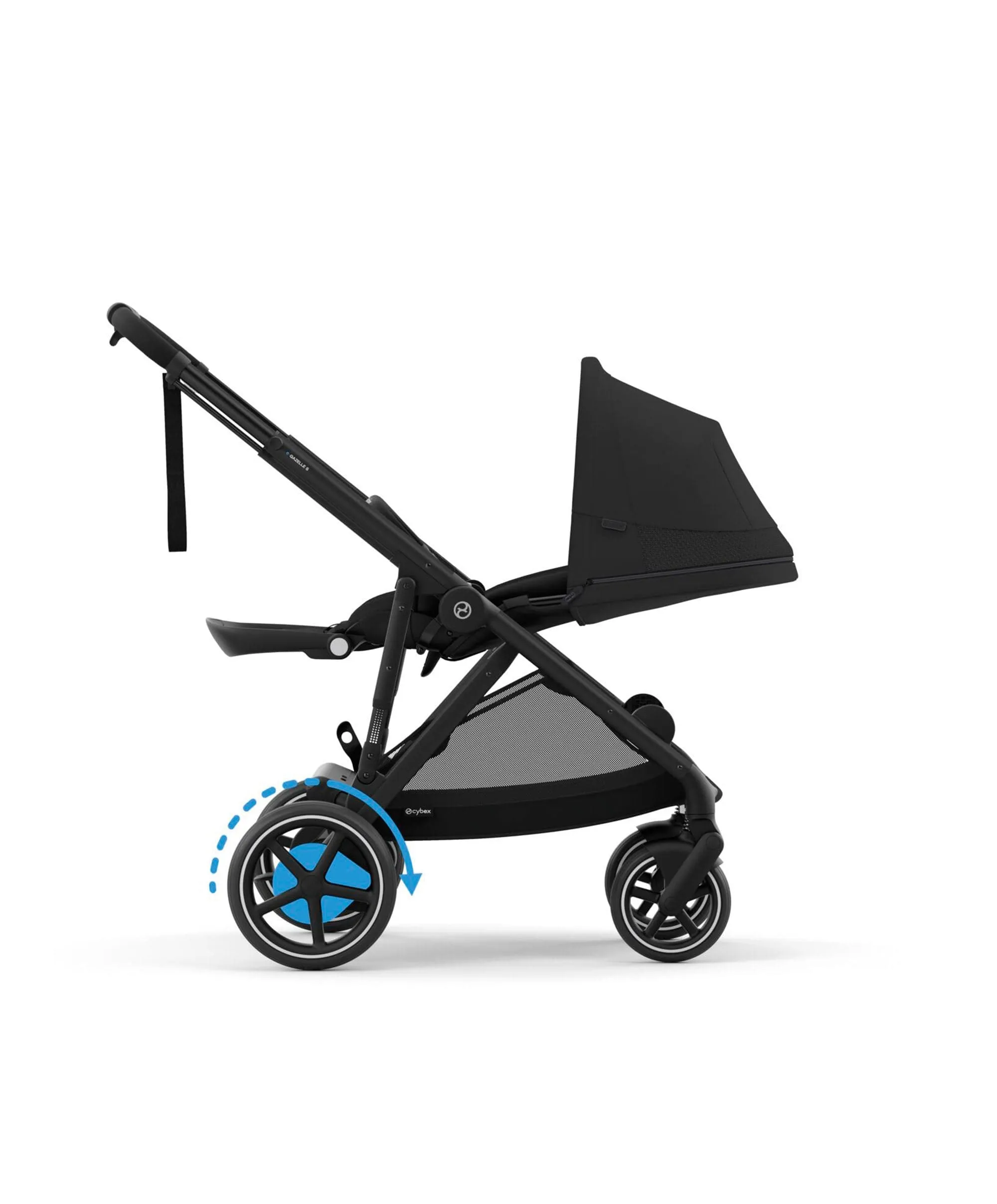 Cybex e-Gazelle S Electric Single to Double Pushchair - Black