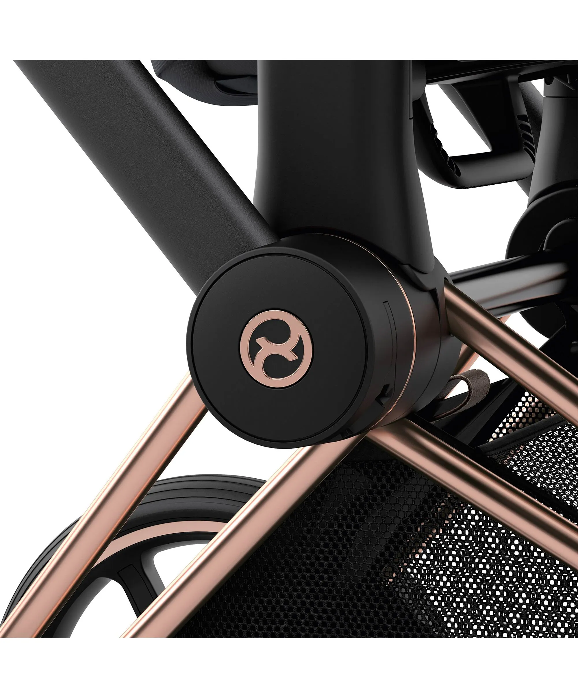 Cybex ePriam 5 Piece Pushchair Bundle with Cloud T Car Seat -  Leaf Green/Rose Gold