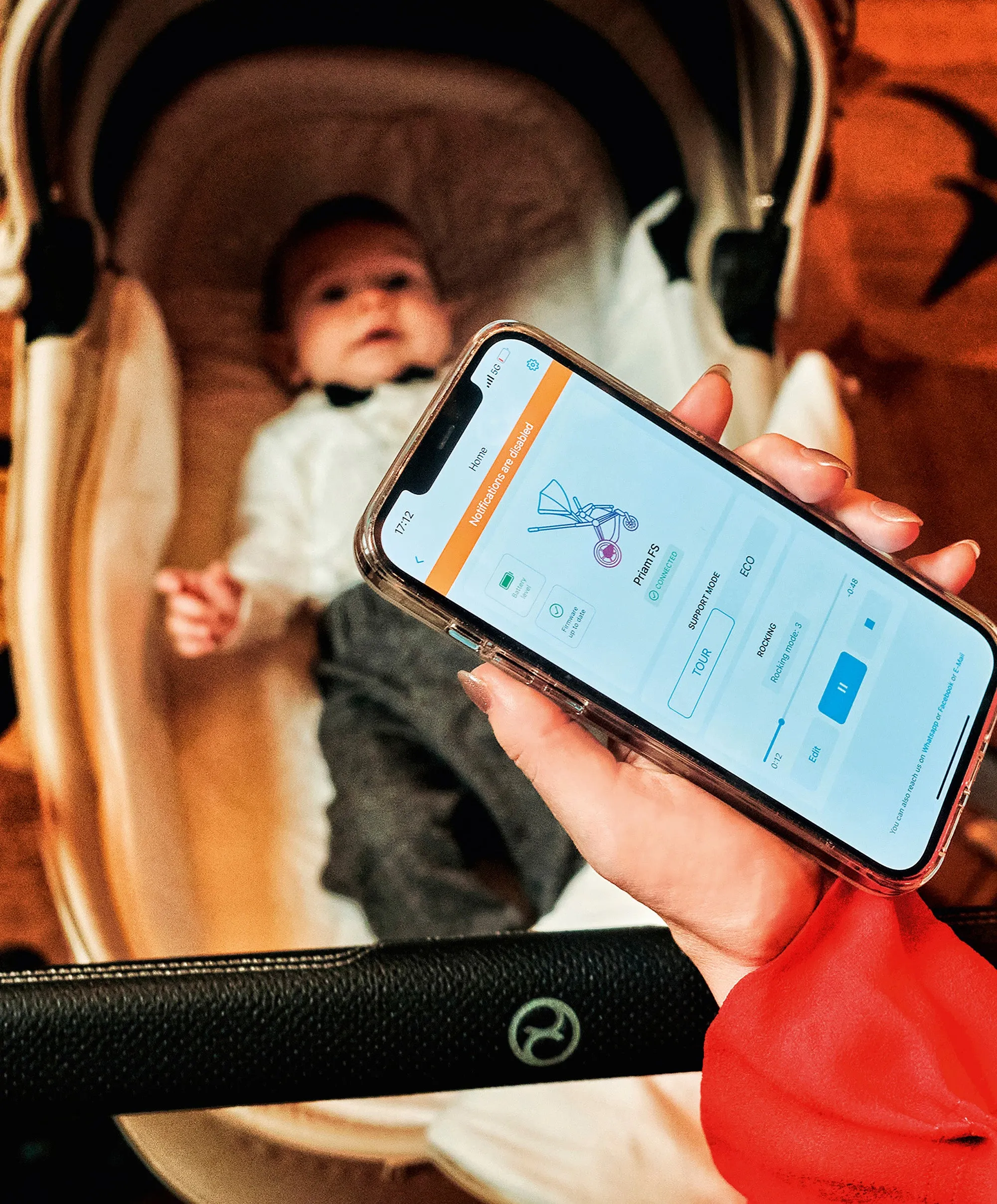 Cybex ePriam Pushchair - Leaf Green/Rose Gold