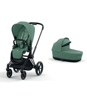 Cybex Priam 3 Piece Pushchair Bundle - Leaf Green/Matt Black