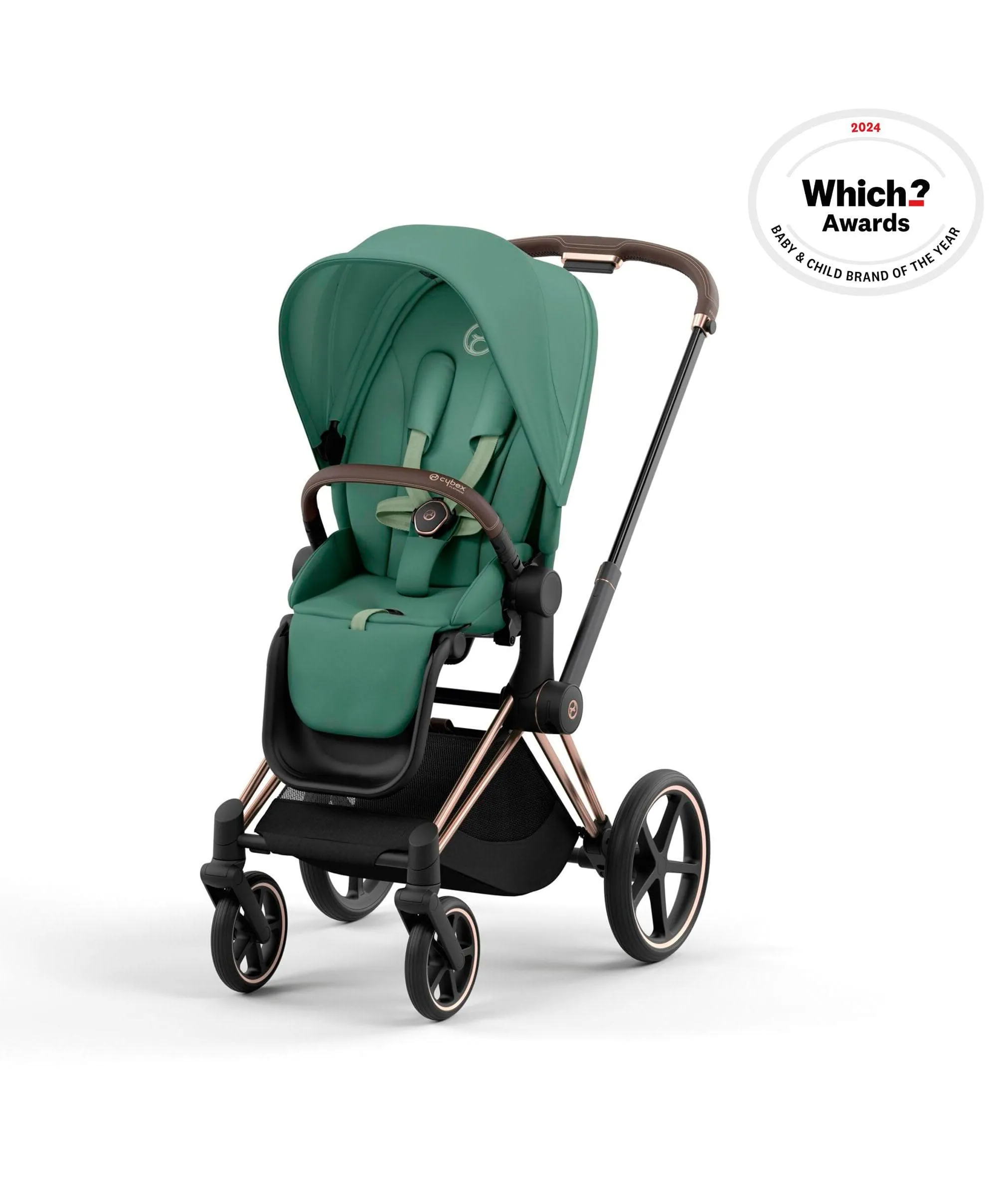 Cybex Priam Pushchair - Leaf Green/Rose Gold