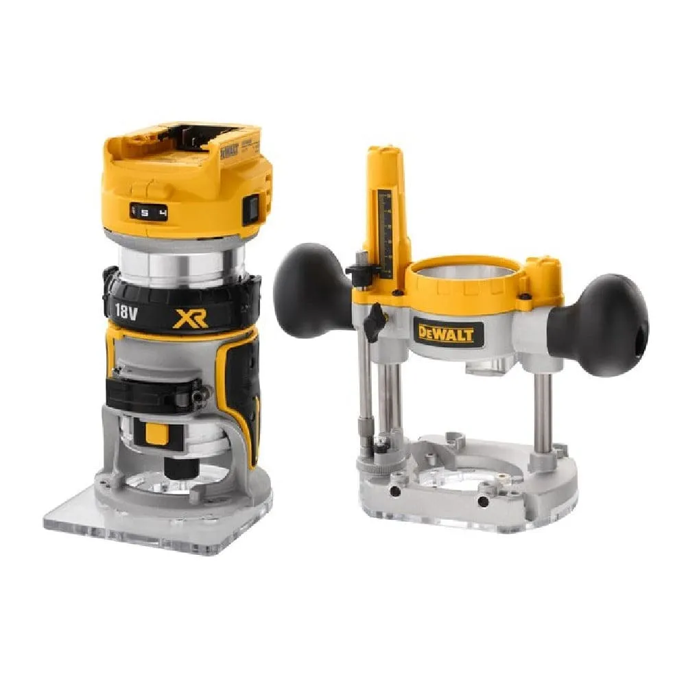 Dewalt DCW604N-XJ 18V 8mm (1/4") XR Cordless Brushless Router (Skin Only)