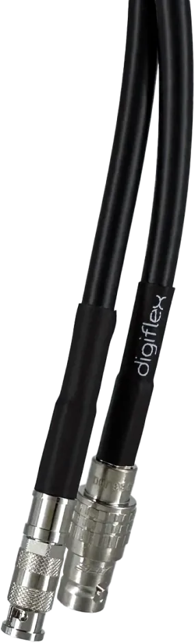 Digiflex VCMBJ-3CUHD-0.5-BLACK Video Cable 75Ω Micro/HD BNC to Female 75Ω BNC - 0.5'