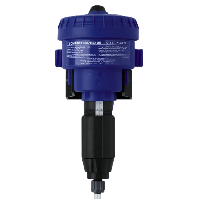 Dosatron D07RE125 0.15%-1.25% Compact Chemical Proportionate Dosing Pump (0.08-12LPM)