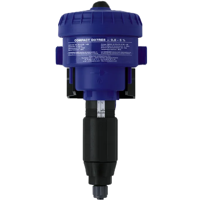Dosatron D07RE5 0.15%-1.25% Compact Chemical Proportionate Dosing Pump (0.08-12LPM)