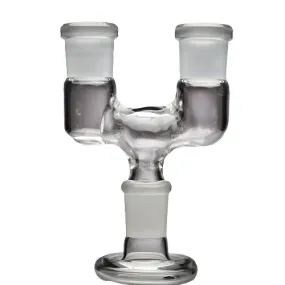 Dual Female to Male Glass Bong Adapter