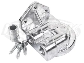 EMPI Cast Oil Filter Adapter - Left Ports For HP1 Filters