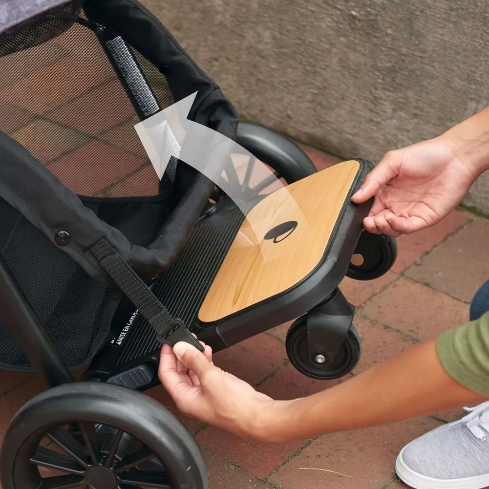 Evenflo Sibby Travel System with LiteMax Infant Car Seat & Rider Board -  Charcoal Black