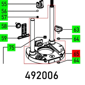 Festool, Base Plate Of 1400 Ebq, FES492006
