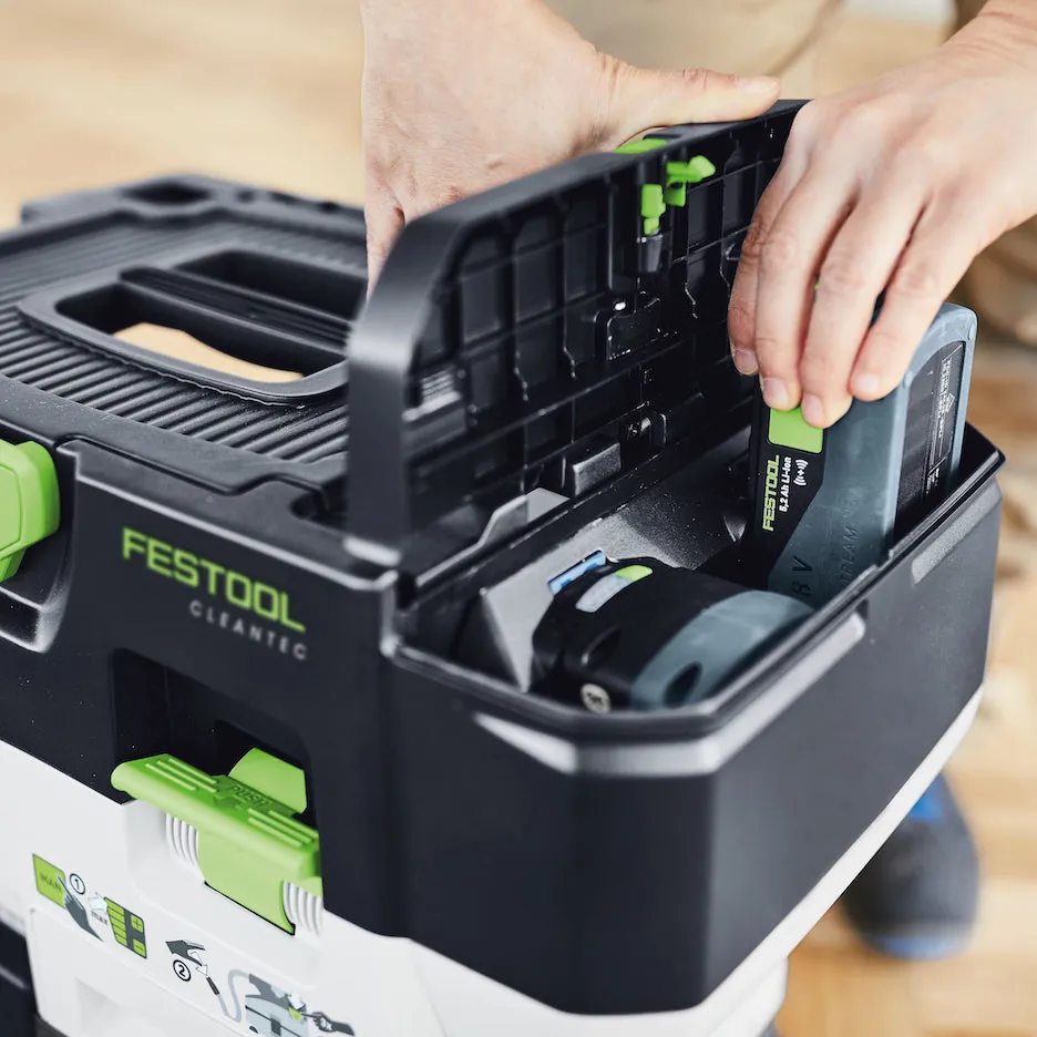 Festool Cordless 15 Litre Cleantec HEPA Dust Extractor CTC MIDI I HEPA-Basic 577069