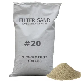 Filter Sand for Multi-Media Water Filtration | #20 Sand for Multi-Media Water Filter | 100#, 1 cu.ft.