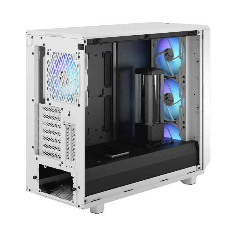 Fractal Design Meshify 2 Mini TG | mATX Tempered Glass Case (White|Clear)
