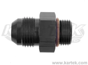 Fragola AN -4 Male To 7/16-20 Thread Male O-Ring Port ORB Black Anodized Aluminum Fittings