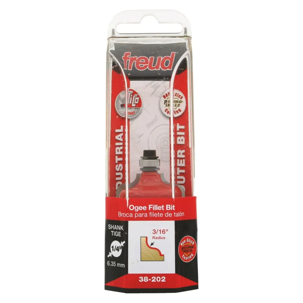 Freud 1/4" Shank Ogee Fillet Router Bit