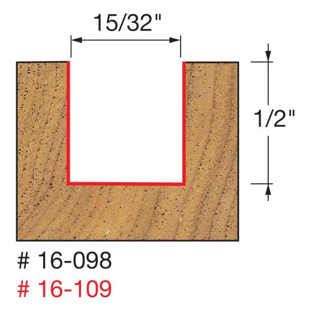Freud 16-098 15/32" (Dia.) Mortising Bit