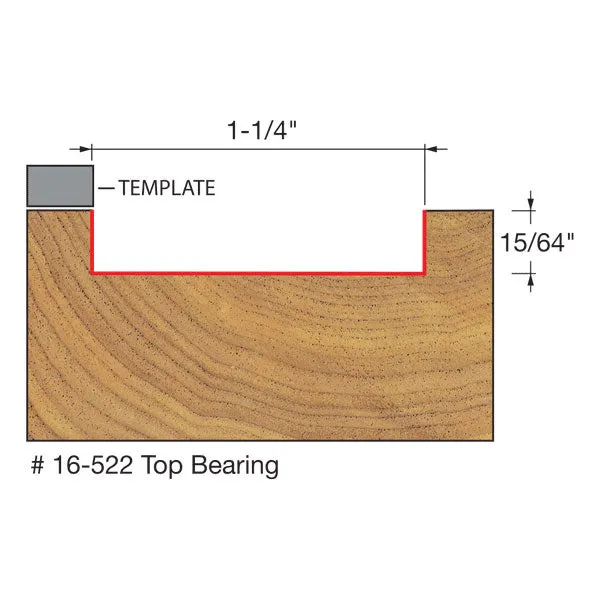 Freud 16-522 1-1/4" (Dia.) Mortising Bit