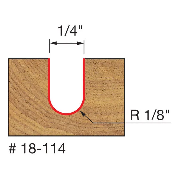 Freud 18-114 1/8" Radius Round Nose Bit