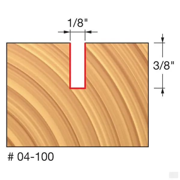 Freud - 1/8" (DIA.) DOUBLE FLUTE STRAIGHT BIT