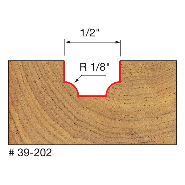 Freud 39-202 1/8" Radius Ovolo Bit