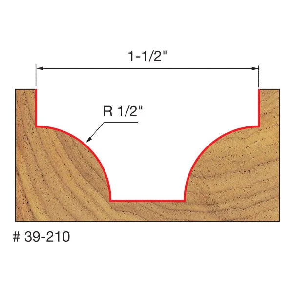 Freud 39-210 1/2" Radius Ovolo Bit