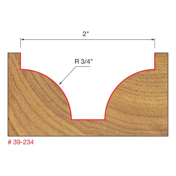 Freud 39-234 3/4" Radius Ovolo Bit