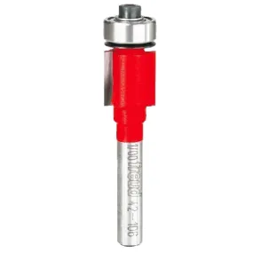 Freud 42-106 Flush Trim Bit, 1/2 in Dia Cutter, 2-1/8 in OAL, 1/4 in Dia Shank, 2-Cutter, Carbide