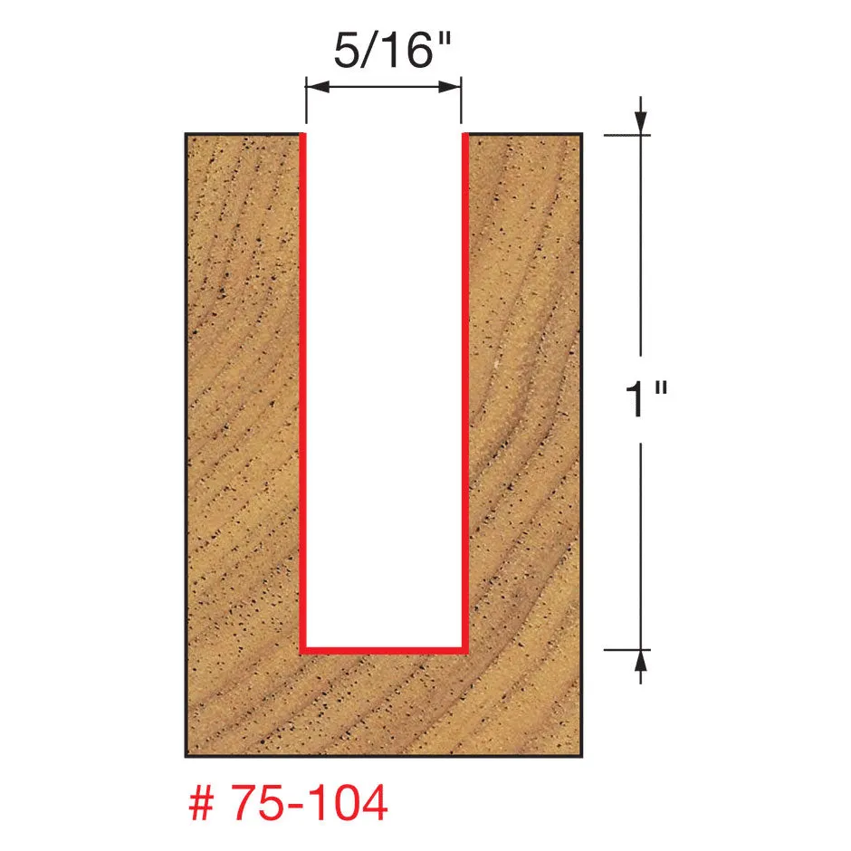 Freud 75-104 5/16" (Dia.) Up Spiral Bit